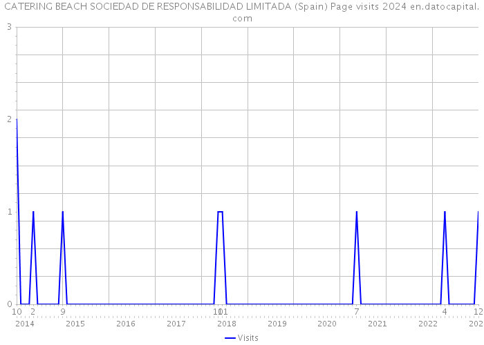 CATERING BEACH SOCIEDAD DE RESPONSABILIDAD LIMITADA (Spain) Page visits 2024 