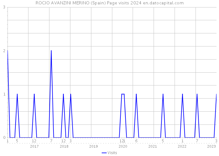 ROCIO AVANZINI MERINO (Spain) Page visits 2024 
