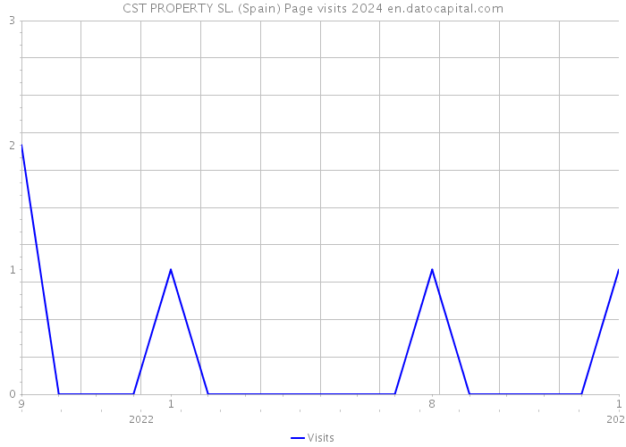 CST PROPERTY SL. (Spain) Page visits 2024 