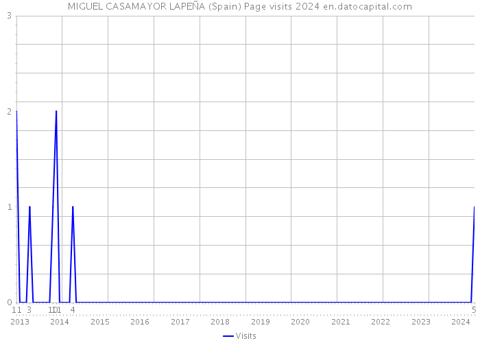 MIGUEL CASAMAYOR LAPEÑA (Spain) Page visits 2024 