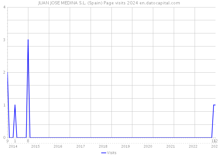 JUAN JOSE MEDINA S.L. (Spain) Page visits 2024 