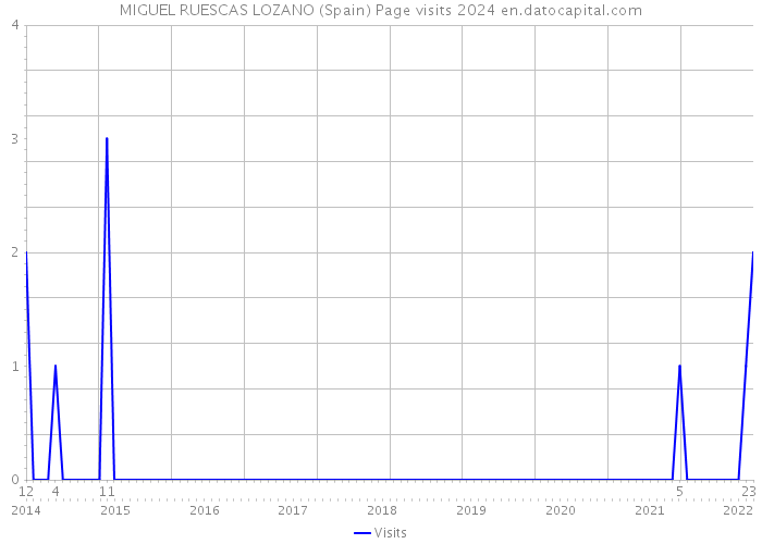 MIGUEL RUESCAS LOZANO (Spain) Page visits 2024 