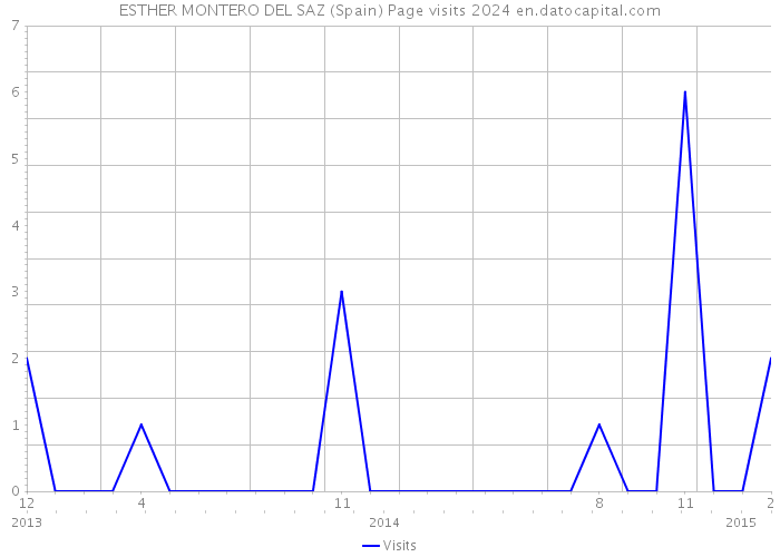 ESTHER MONTERO DEL SAZ (Spain) Page visits 2024 