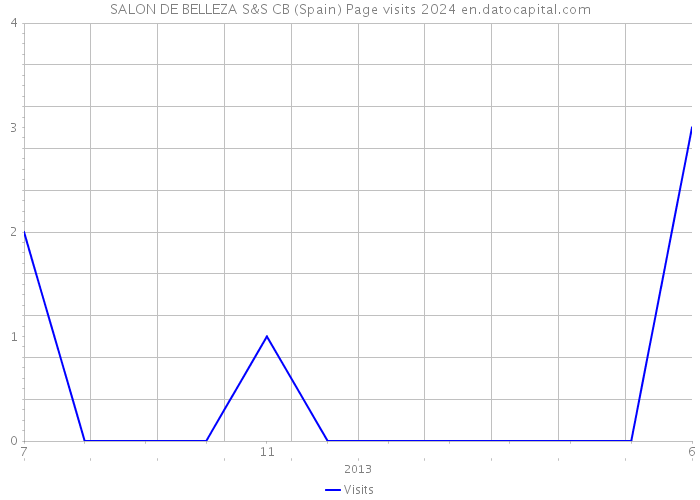 SALON DE BELLEZA S&S CB (Spain) Page visits 2024 