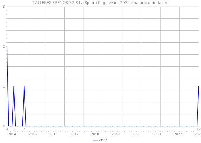TALLERES FRENOS 72 S.L. (Spain) Page visits 2024 