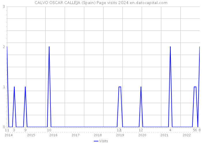 CALVO OSCAR CALLEJA (Spain) Page visits 2024 