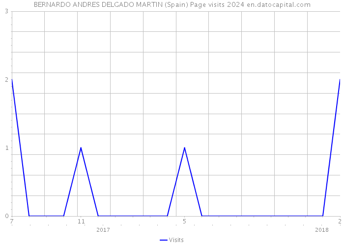 BERNARDO ANDRES DELGADO MARTIN (Spain) Page visits 2024 