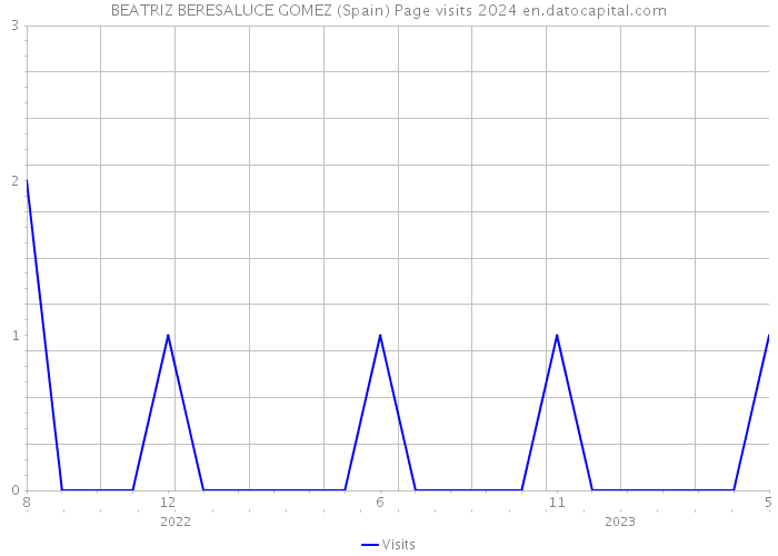 BEATRIZ BERESALUCE GOMEZ (Spain) Page visits 2024 