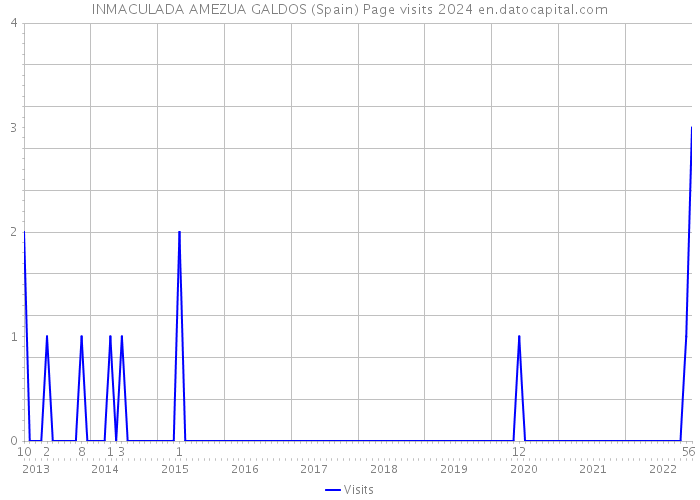 INMACULADA AMEZUA GALDOS (Spain) Page visits 2024 