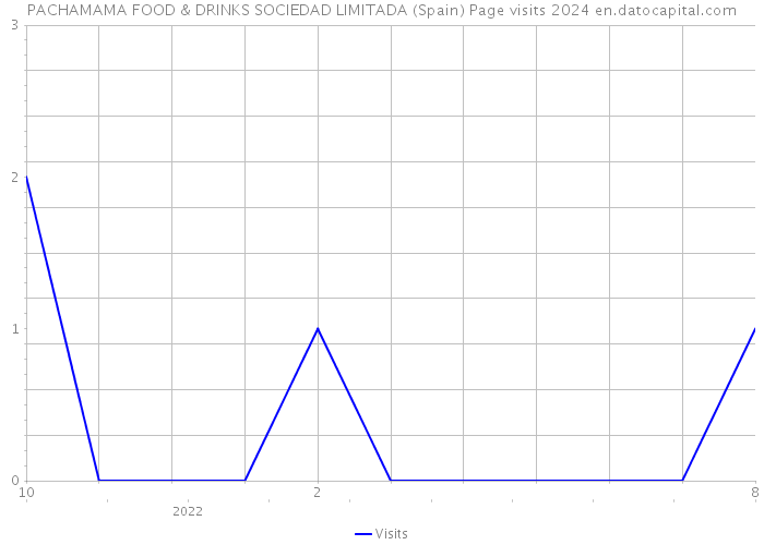 PACHAMAMA FOOD & DRINKS SOCIEDAD LIMITADA (Spain) Page visits 2024 