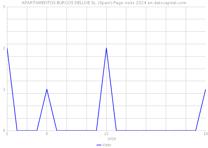 APARTAMENTOS BURGOS DELUXE SL. (Spain) Page visits 2024 