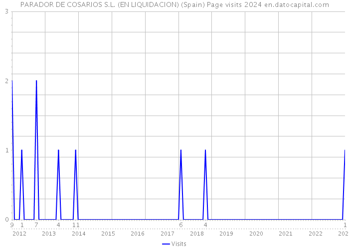 PARADOR DE COSARIOS S.L. (EN LIQUIDACION) (Spain) Page visits 2024 