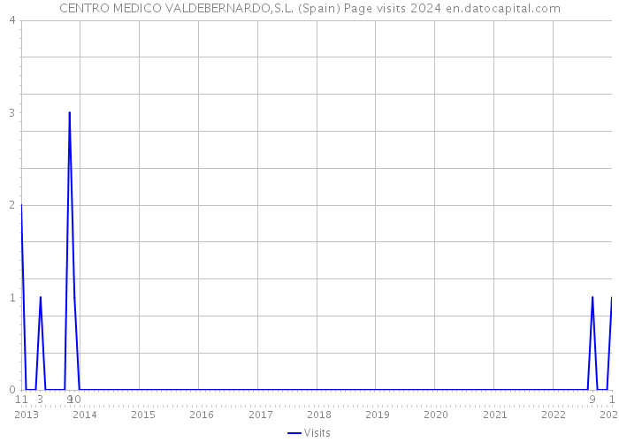 CENTRO MEDICO VALDEBERNARDO,S.L. (Spain) Page visits 2024 