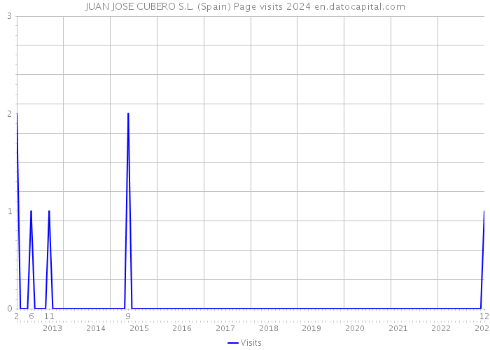 JUAN JOSE CUBERO S.L. (Spain) Page visits 2024 