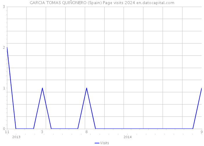 GARCIA TOMAS QUIÑONERO (Spain) Page visits 2024 