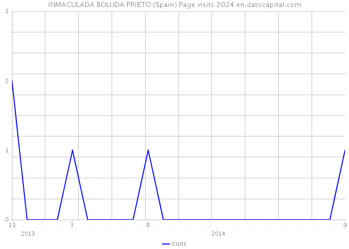 INMACULADA BOLUDA PRIETO (Spain) Page visits 2024 