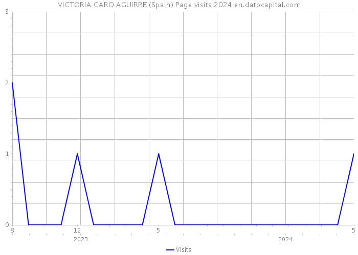 VICTORIA CARO AGUIRRE (Spain) Page visits 2024 