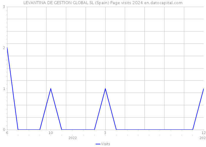 LEVANTINA DE GESTION GLOBAL SL (Spain) Page visits 2024 