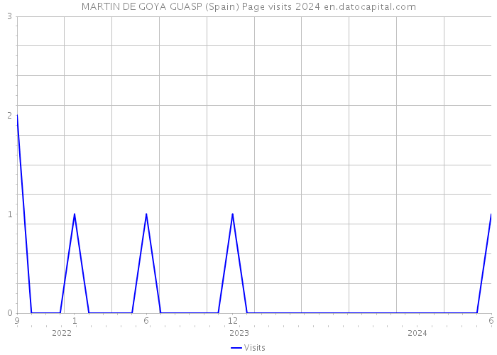 MARTIN DE GOYA GUASP (Spain) Page visits 2024 