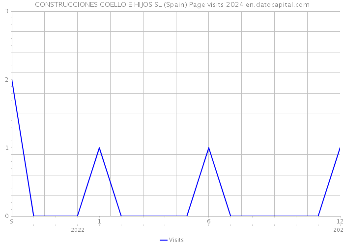 CONSTRUCCIONES COELLO E HIJOS SL (Spain) Page visits 2024 