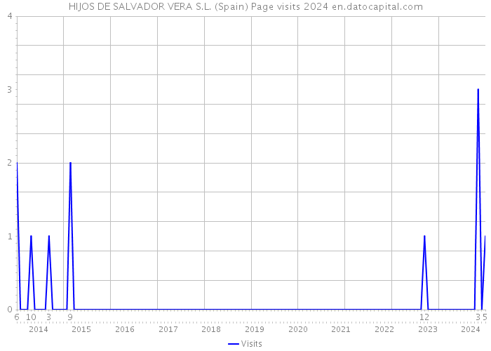 HIJOS DE SALVADOR VERA S.L. (Spain) Page visits 2024 