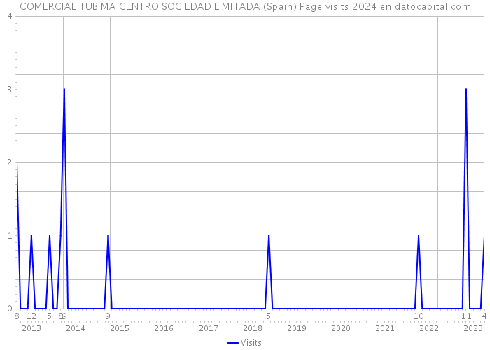 COMERCIAL TUBIMA CENTRO SOCIEDAD LIMITADA (Spain) Page visits 2024 