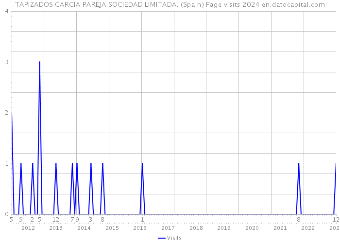 TAPIZADOS GARCIA PAREJA SOCIEDAD LIMITADA. (Spain) Page visits 2024 