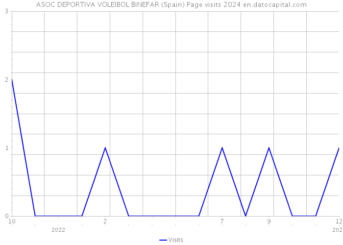 ASOC DEPORTIVA VOLEIBOL BINEFAR (Spain) Page visits 2024 