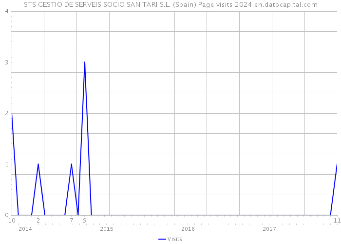 STS GESTIO DE SERVEIS SOCIO SANITARI S.L. (Spain) Page visits 2024 