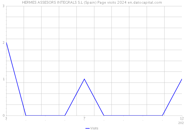 HERMES ASSESORS INTEGRALS S.L (Spain) Page visits 2024 