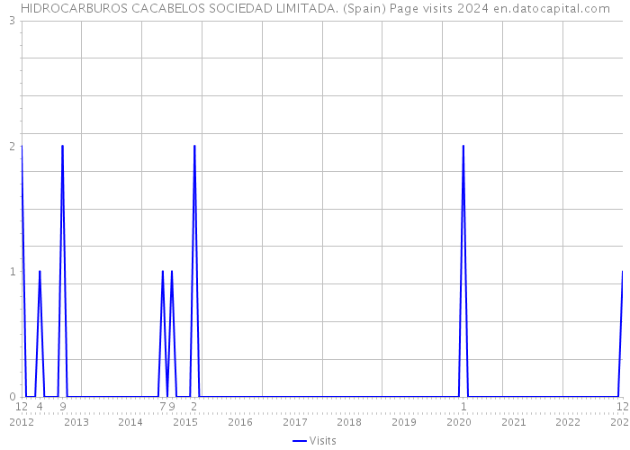 HIDROCARBUROS CACABELOS SOCIEDAD LIMITADA. (Spain) Page visits 2024 