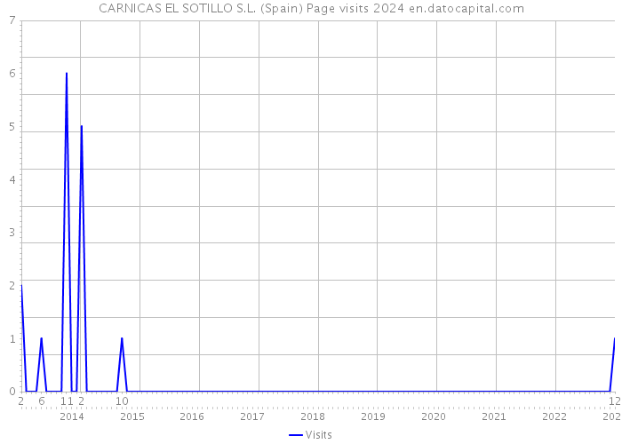 CARNICAS EL SOTILLO S.L. (Spain) Page visits 2024 