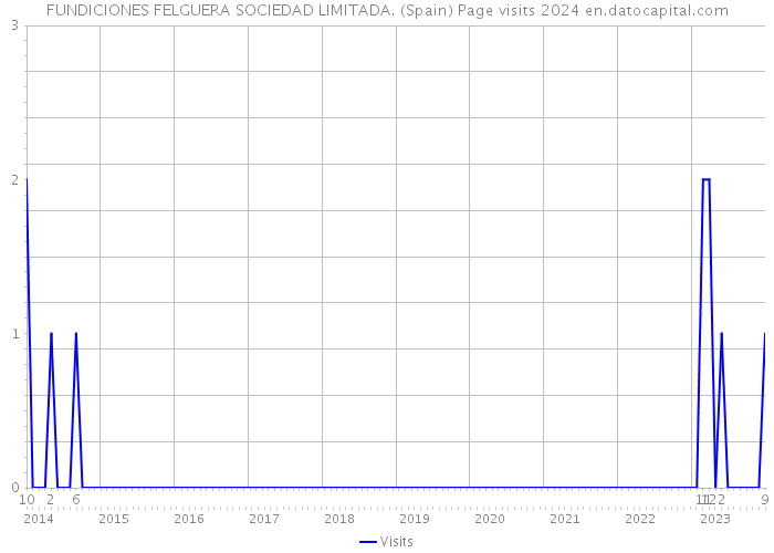 FUNDICIONES FELGUERA SOCIEDAD LIMITADA. (Spain) Page visits 2024 