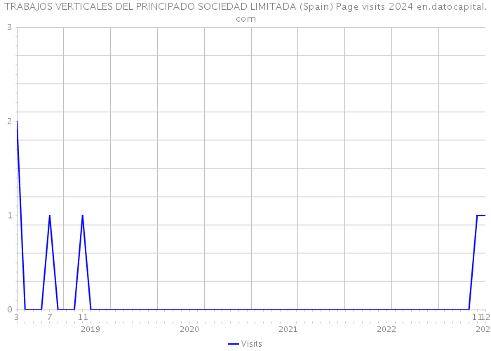 TRABAJOS VERTICALES DEL PRINCIPADO SOCIEDAD LIMITADA (Spain) Page visits 2024 