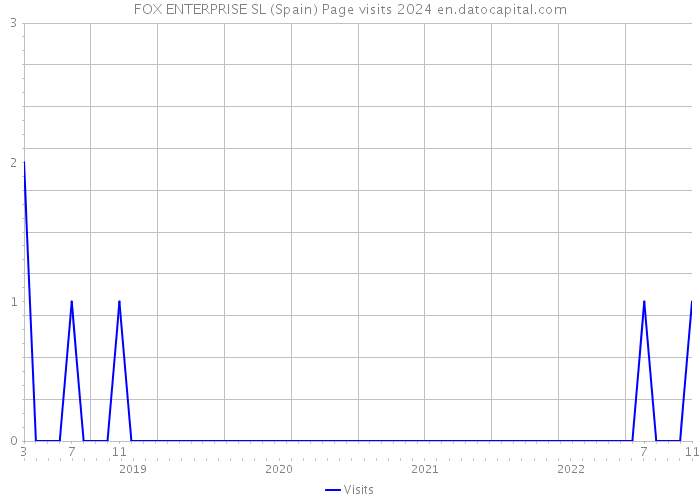 FOX ENTERPRISE SL (Spain) Page visits 2024 