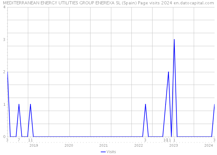 MEDITERRANEAN ENERGY UTILITIES GROUP ENEREXA SL (Spain) Page visits 2024 
