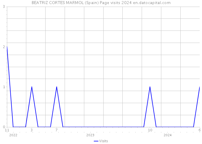 BEATRIZ CORTES MARMOL (Spain) Page visits 2024 