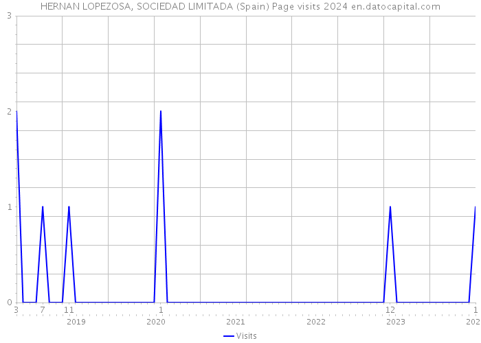 HERNAN LOPEZOSA, SOCIEDAD LIMITADA (Spain) Page visits 2024 