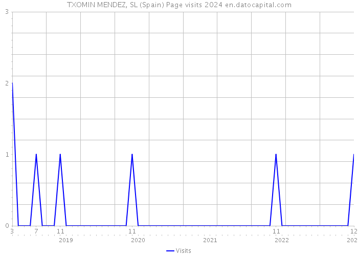 TXOMIN MENDEZ, SL (Spain) Page visits 2024 