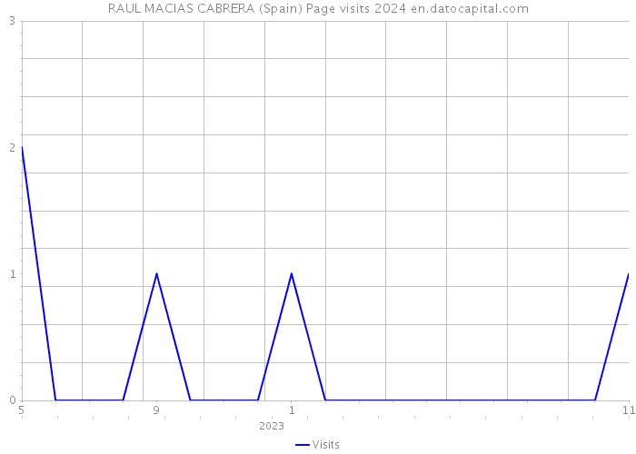RAUL MACIAS CABRERA (Spain) Page visits 2024 