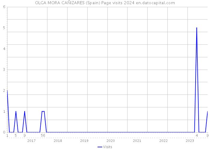 OLGA MORA CAÑIZARES (Spain) Page visits 2024 