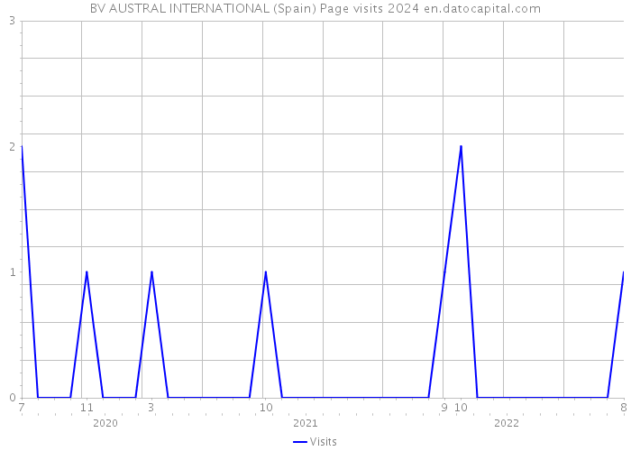 BV AUSTRAL INTERNATIONAL (Spain) Page visits 2024 