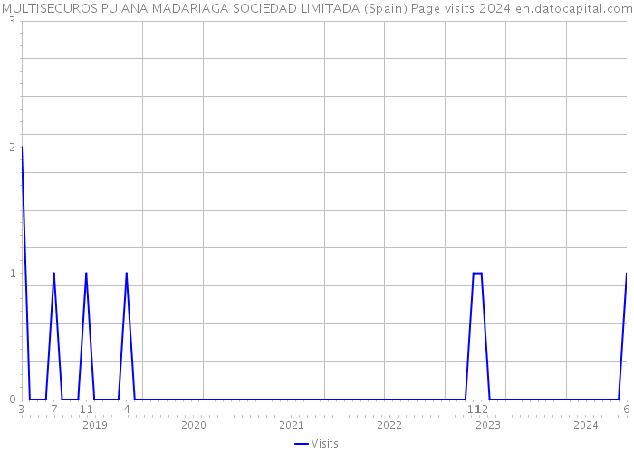 MULTISEGUROS PUJANA MADARIAGA SOCIEDAD LIMITADA (Spain) Page visits 2024 