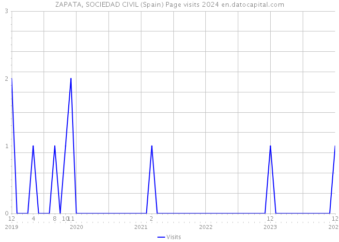 ZAPATA, SOCIEDAD CIVIL (Spain) Page visits 2024 