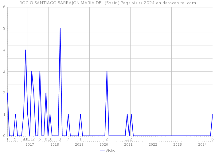 ROCIO SANTIAGO BARRAJON MARIA DEL (Spain) Page visits 2024 