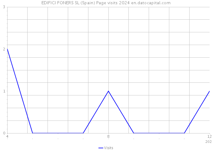 EDIFICI FONERS SL (Spain) Page visits 2024 
