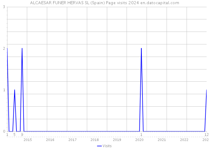 ALCAESAR FUNER HERVAS SL (Spain) Page visits 2024 