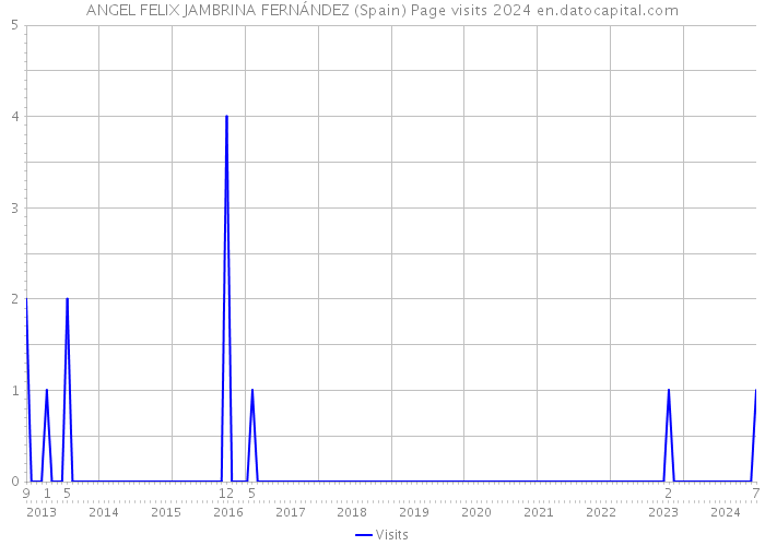 ANGEL FELIX JAMBRINA FERNÁNDEZ (Spain) Page visits 2024 