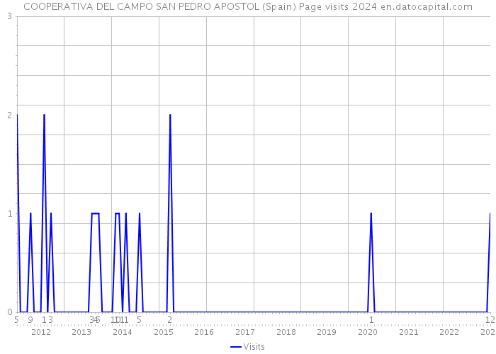 COOPERATIVA DEL CAMPO SAN PEDRO APOSTOL (Spain) Page visits 2024 