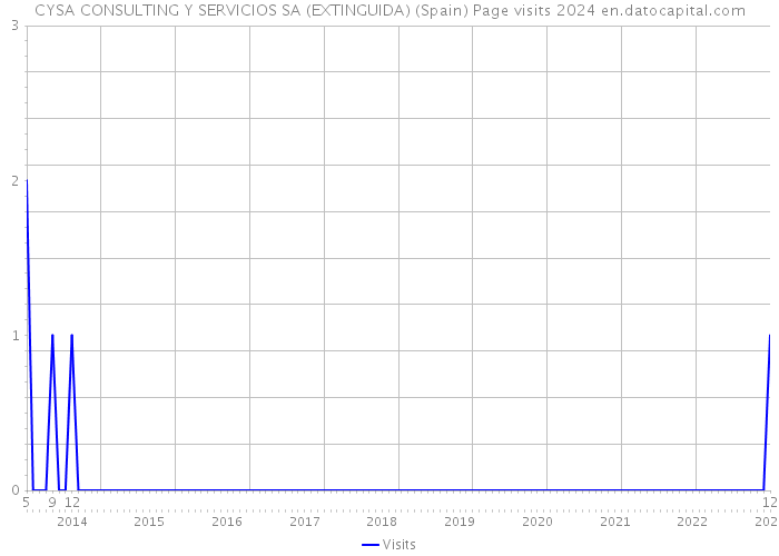 CYSA CONSULTING Y SERVICIOS SA (EXTINGUIDA) (Spain) Page visits 2024 